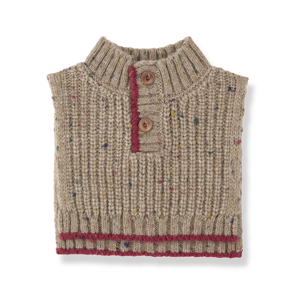 vest chunky knit speckled - canapa