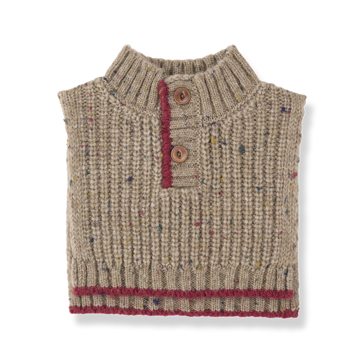 vest chunky knit speckled - canapa