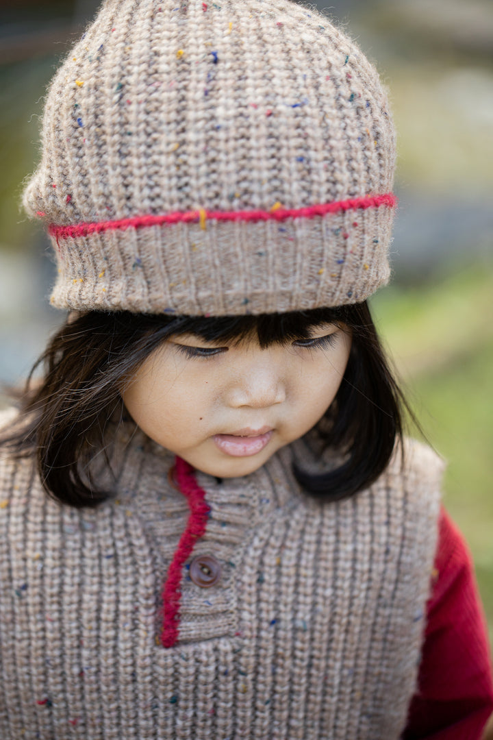 vest chunky knit speckled - canapa