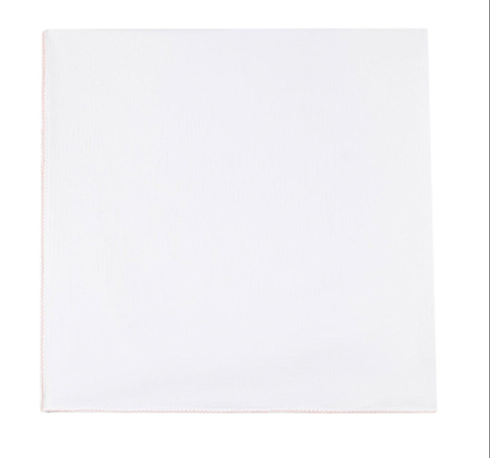 swaddle colored trim stitch - ivory/pink