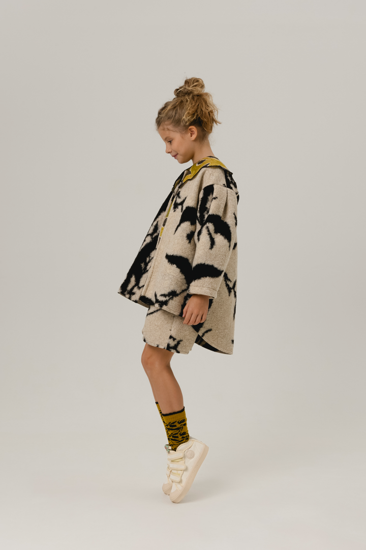 coat tinte button up oversized with collar - tinte