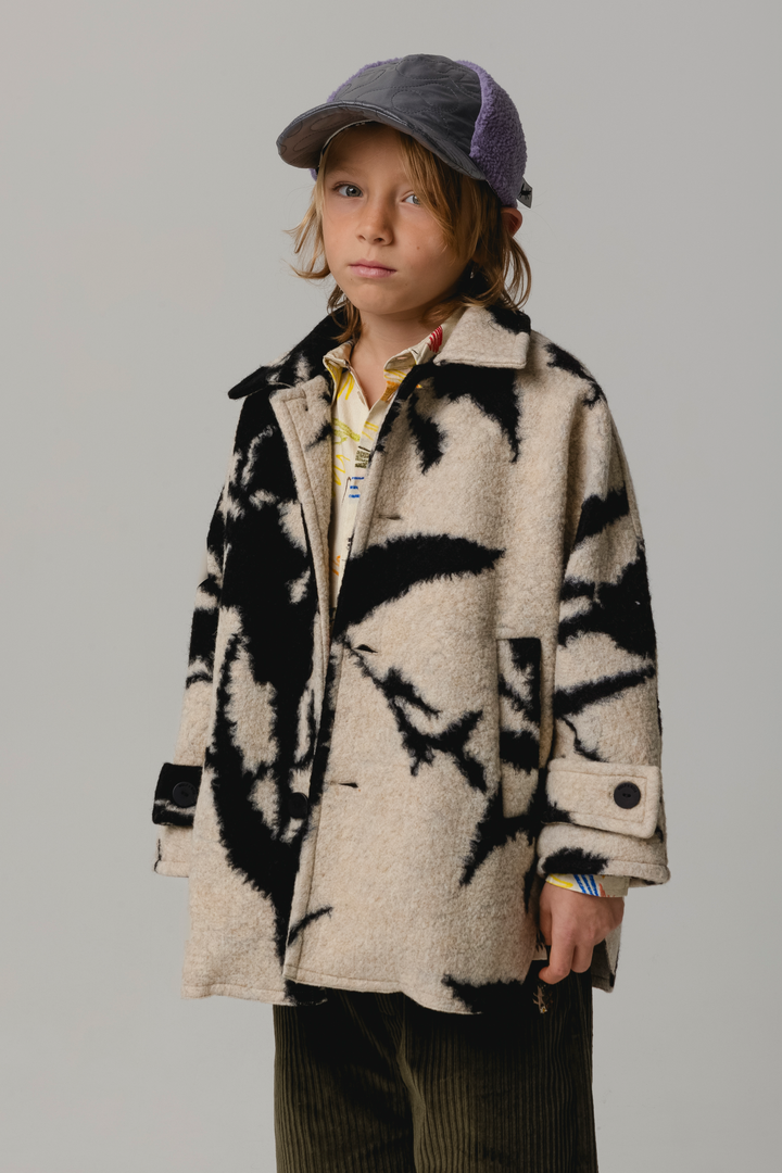 coat tinte button up oversized with collar - tinte