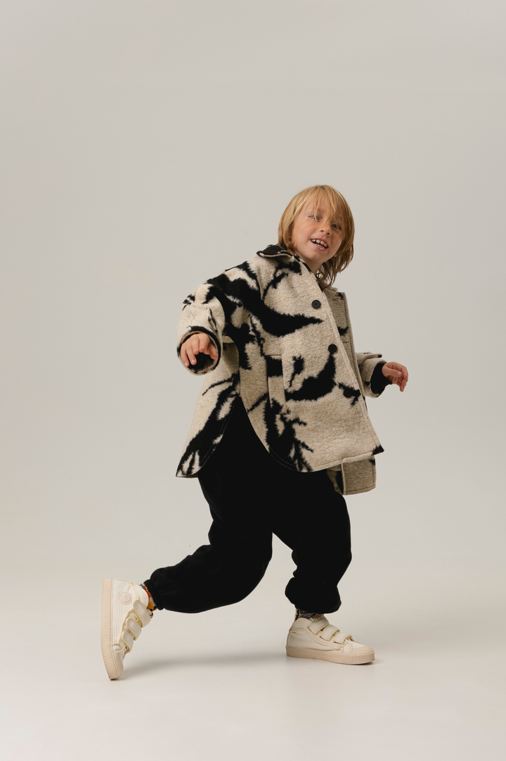 coat tinte button up oversized with collar - tinte