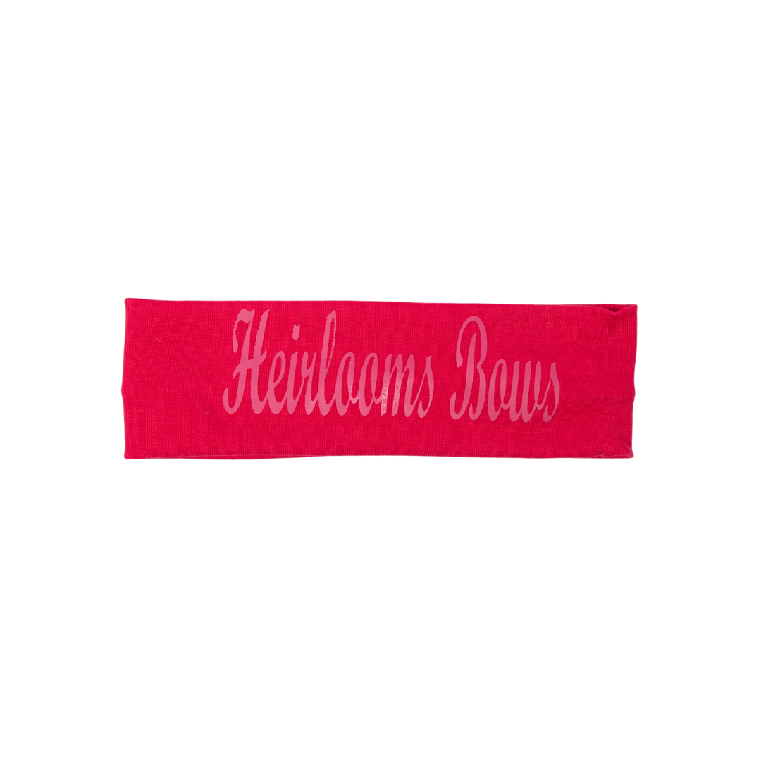 sweatband logo small - hot pink