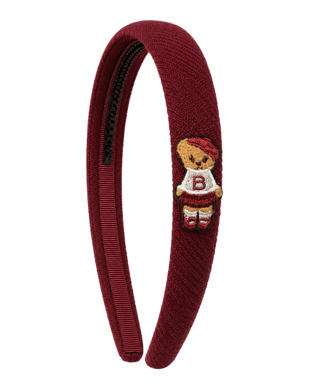 headband teddy knits - burgundy