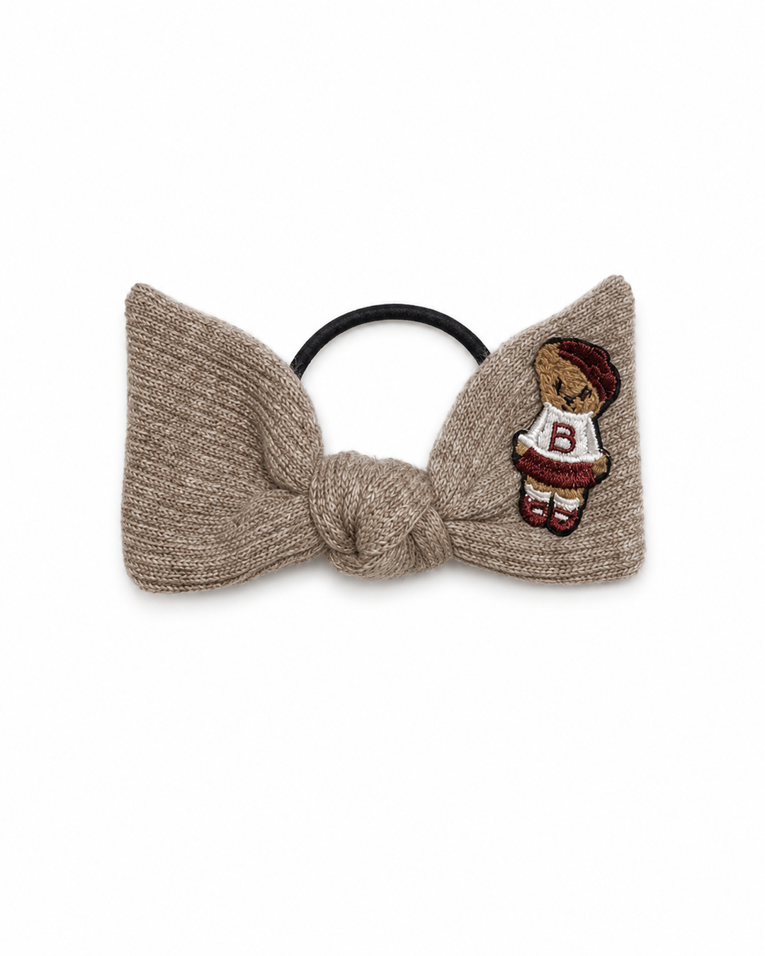 pony teddy knits tie - oat