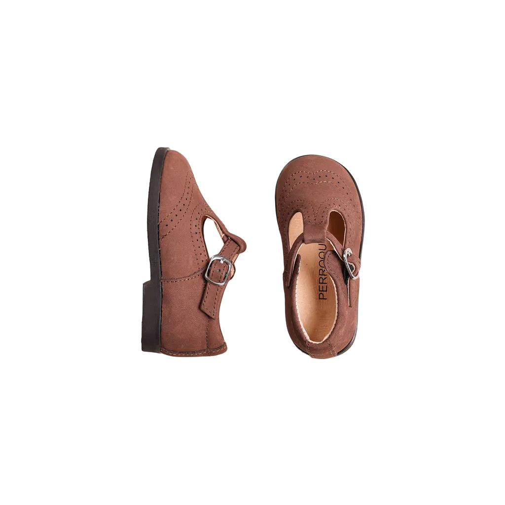shoes wingtip baby t strap with thick sole
