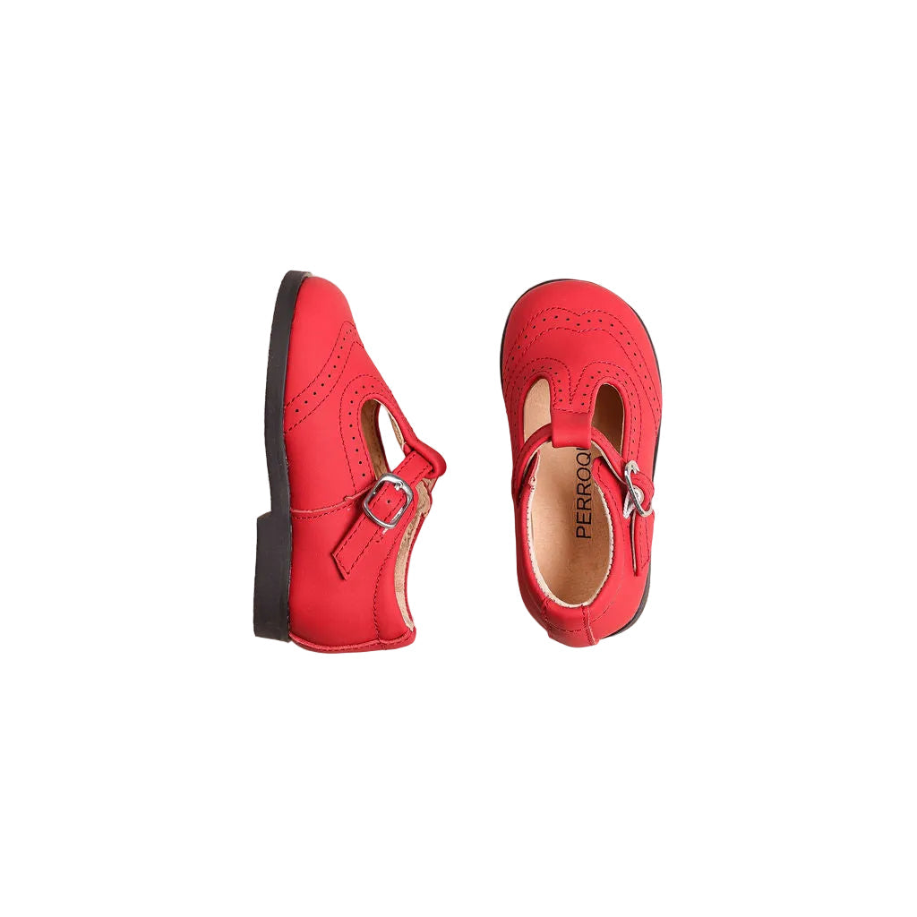 shoes wingtip baby t strap with thick sole