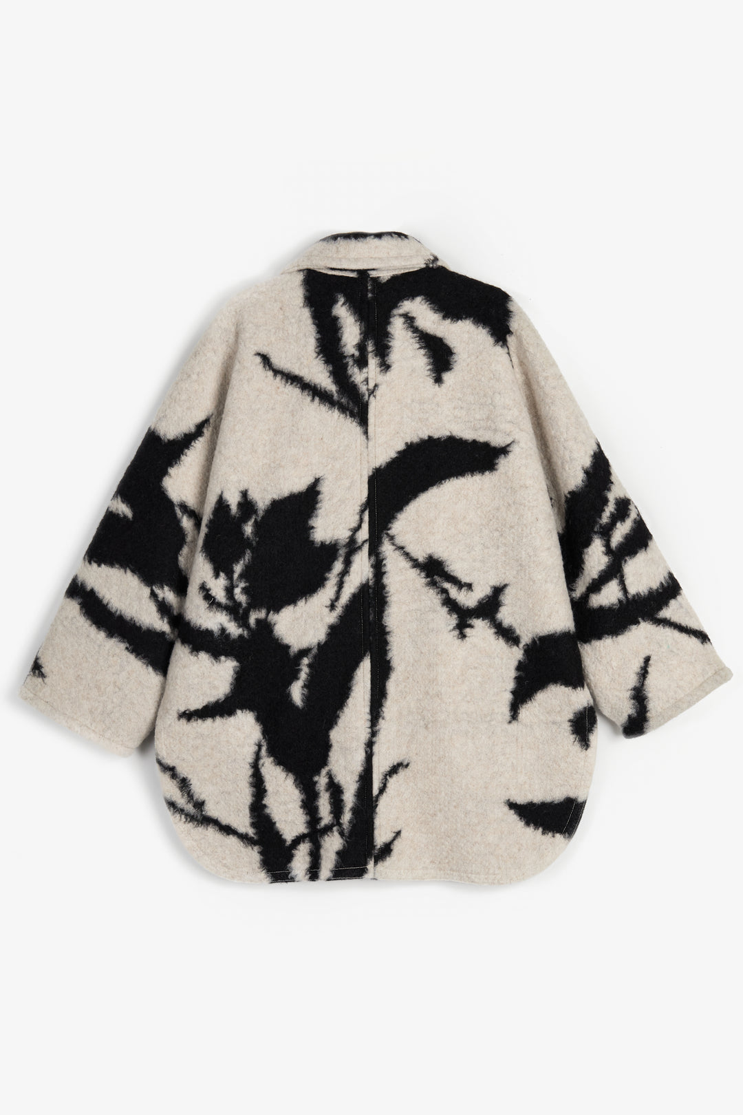 coat tinte button up oversized with collar - tinte