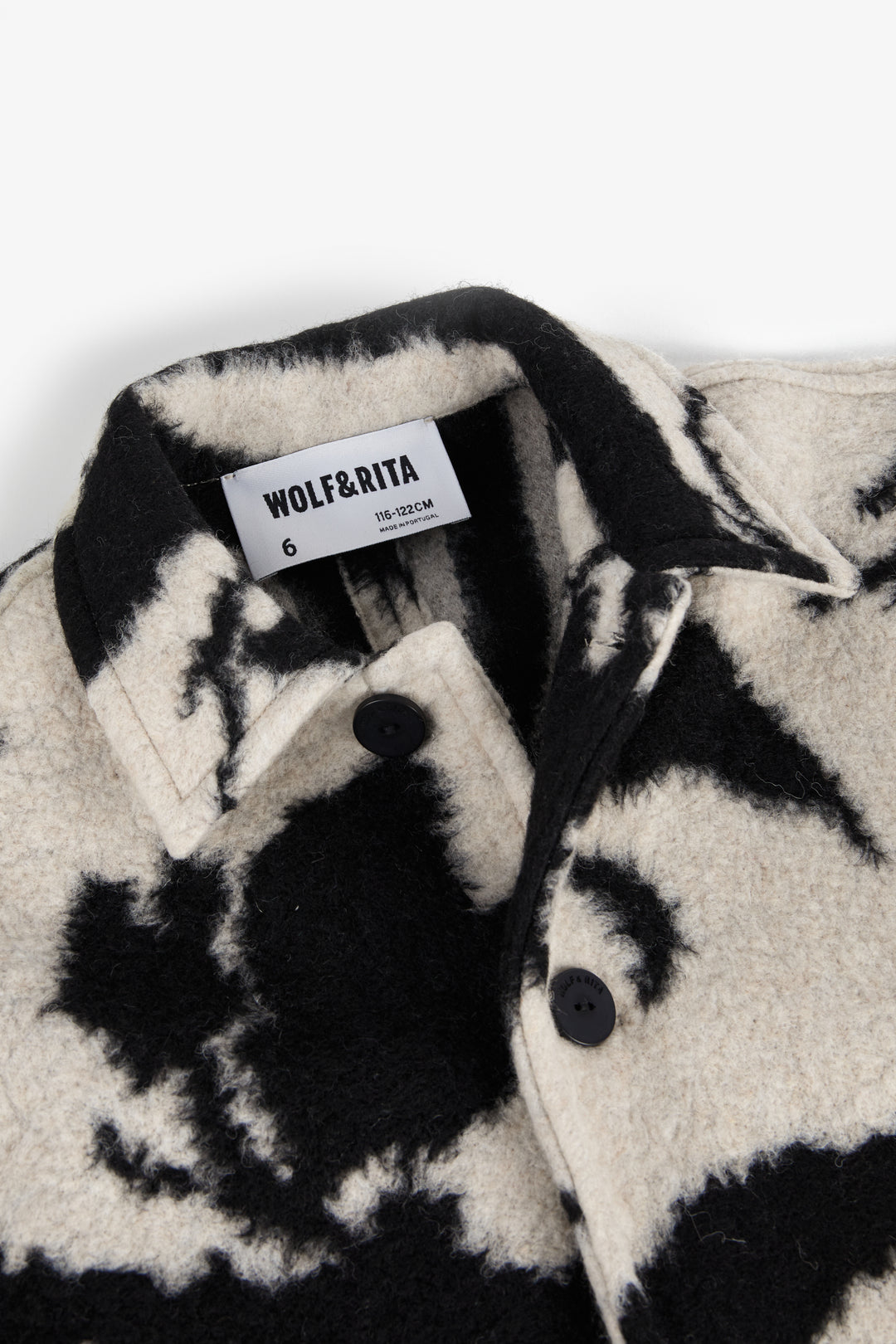 coat tinte button up oversized with collar - tinte