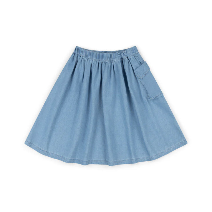 skirt denim tencil - chambray