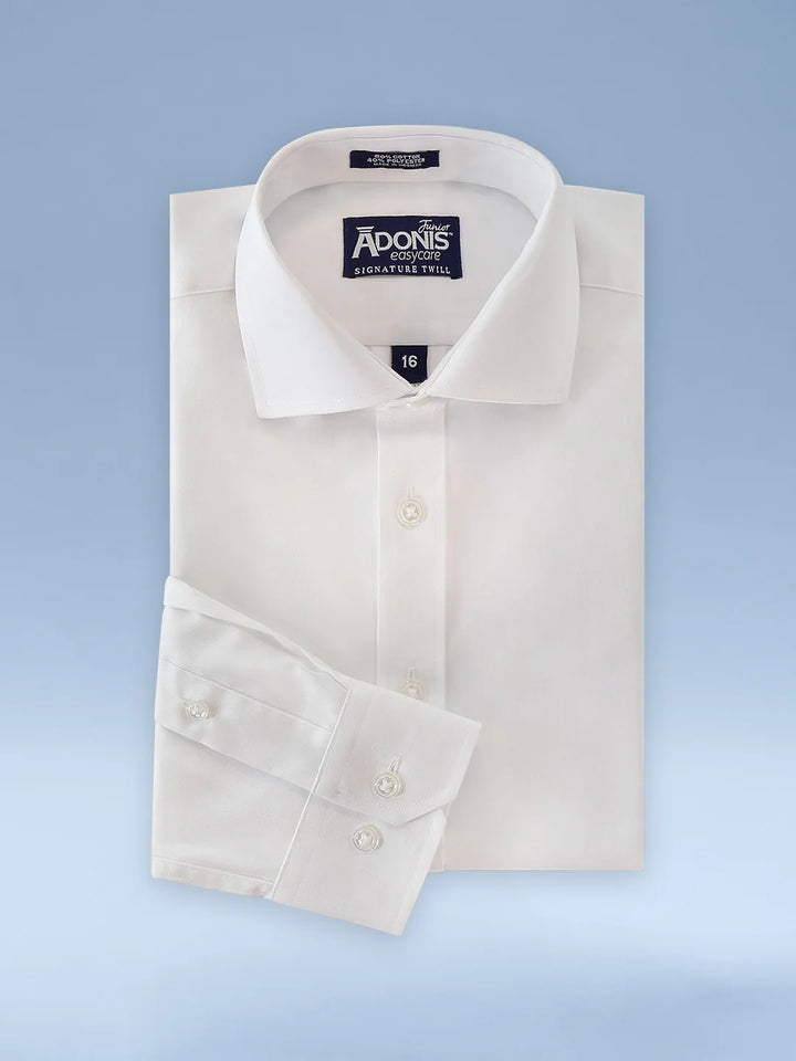 shirt l/s poly cotton reg cuff regular fit - signature twill