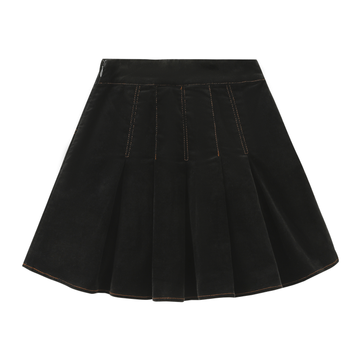 skirt panelled with pockets - navy