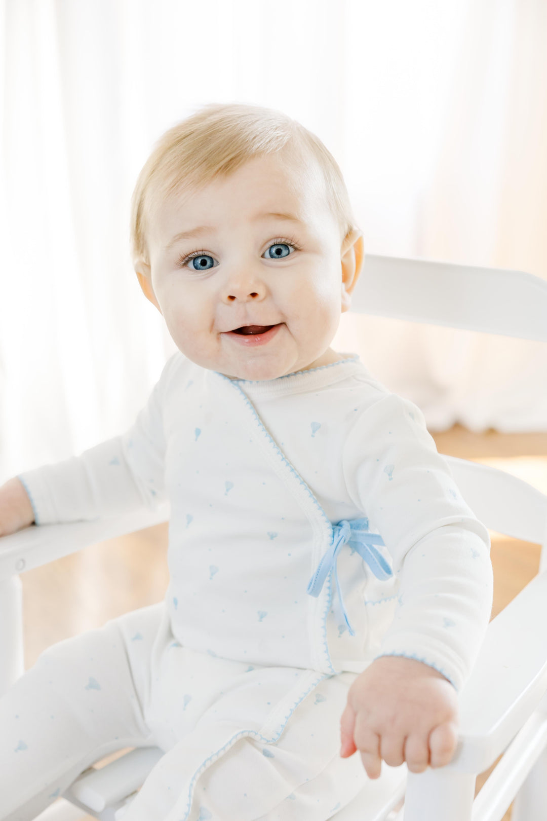 set footie balloon wrap with bonnet and blanket - ivory