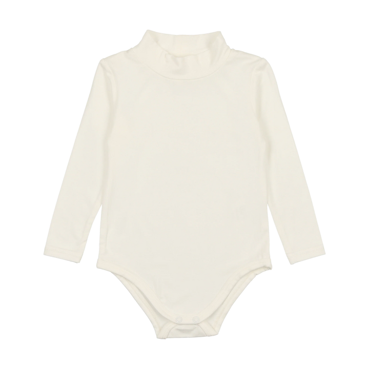 onesie bamboo mockneck  - winter white