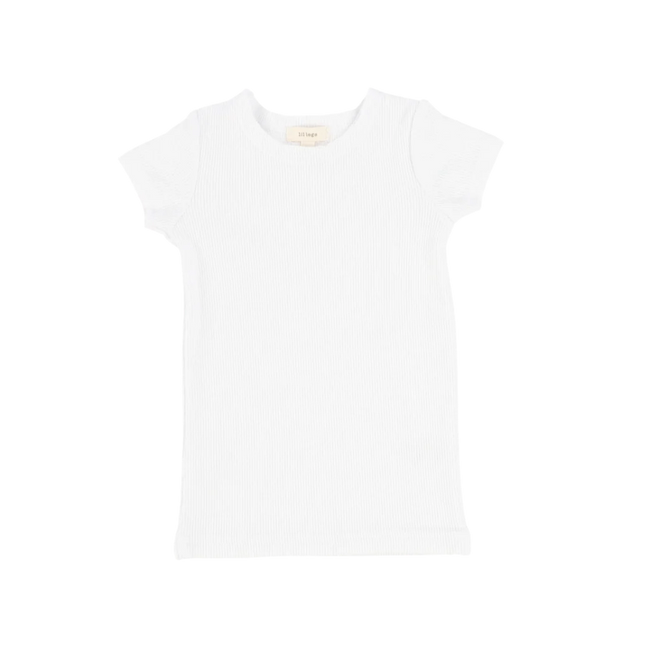 tee s/s ribbed  - off white