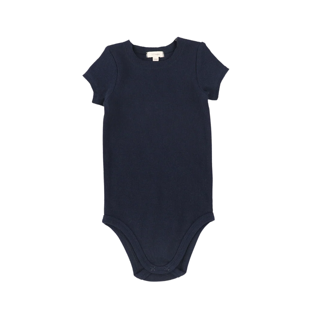 onesie s/s ribbed  - navy