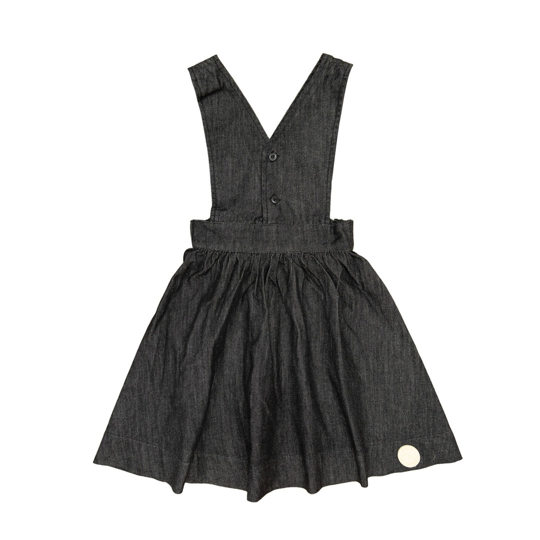 dress denim button jumper - black denim