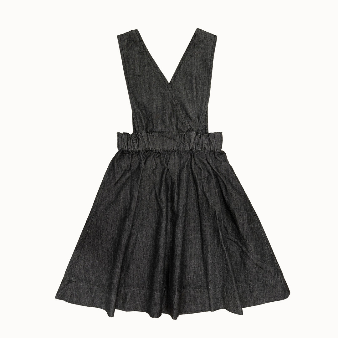 dress denim button jumper - black denim