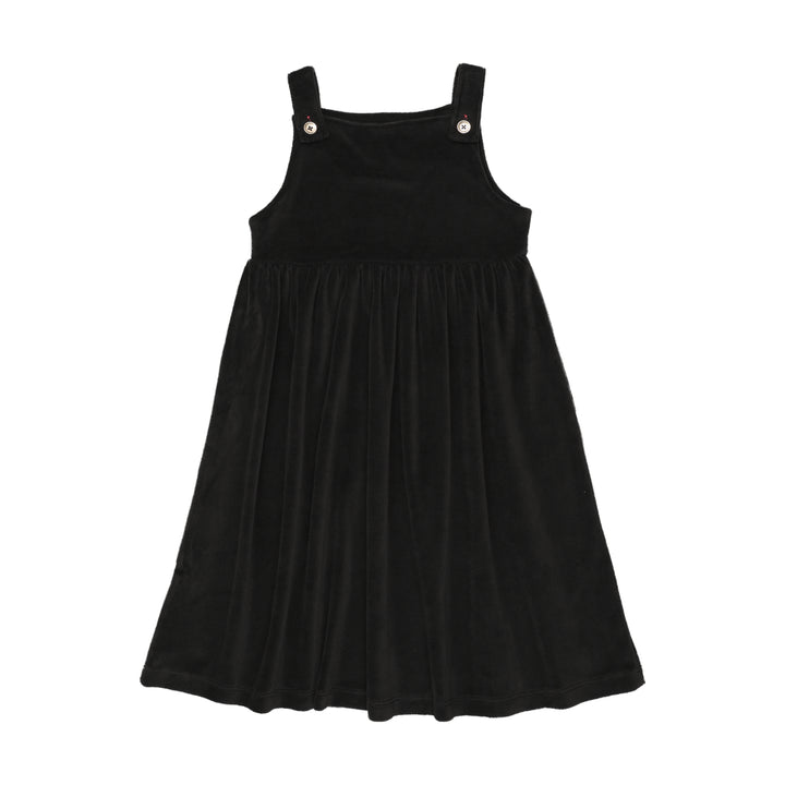 dress velour jumper - black