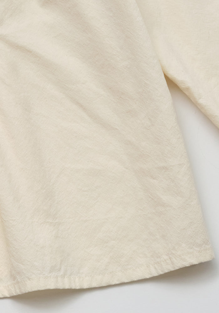 shirt l/s lace detail blouse - cream