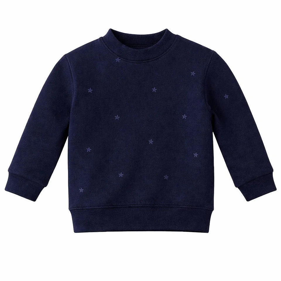 top l/s star printed sweatshirt - blue stars