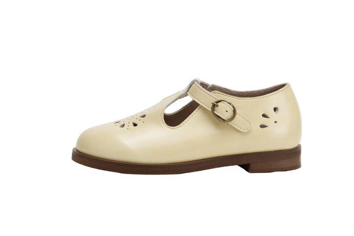 shoes brogue t straps - butter
