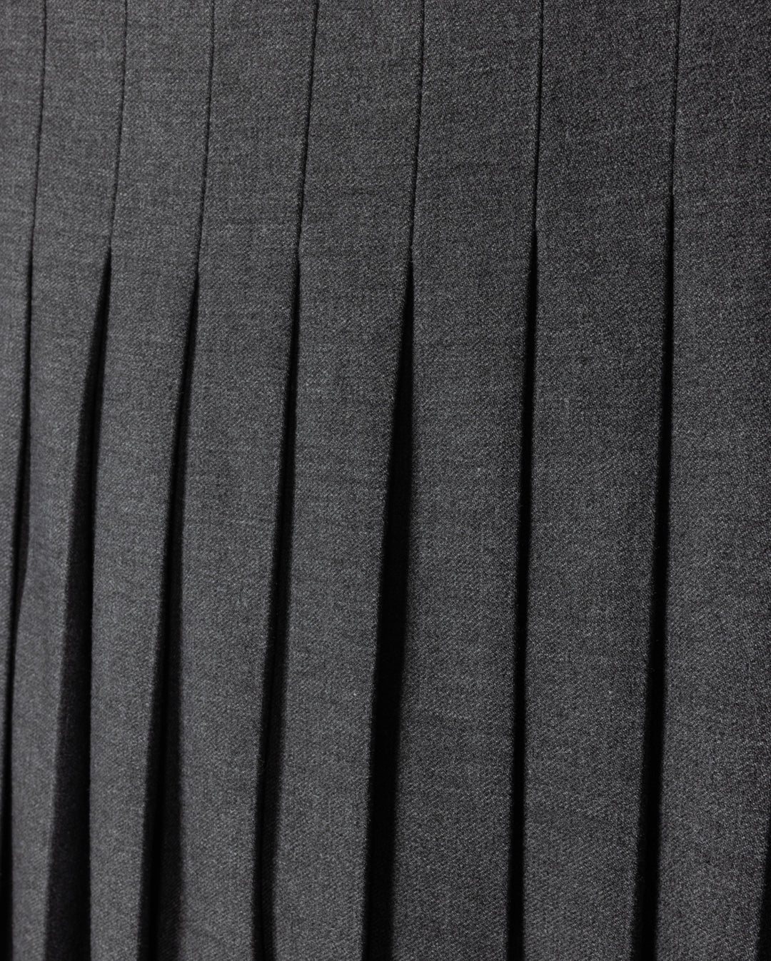 skirt wool pleated - charcoal