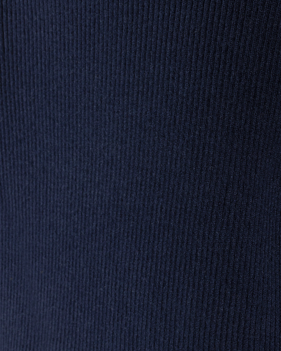 top l/s ribbed ruffle neck - navy