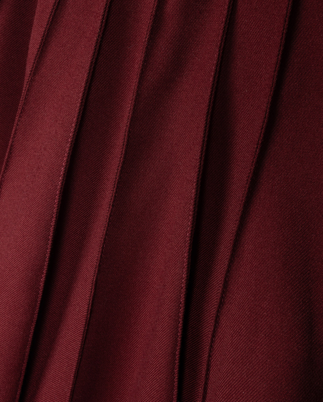 skirt wool pleated  - burgundy