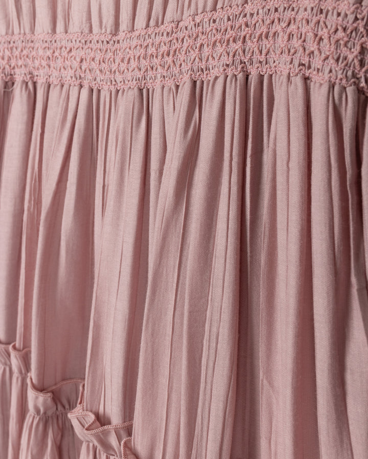 dress tiered jumper with crop cardigan - mauve