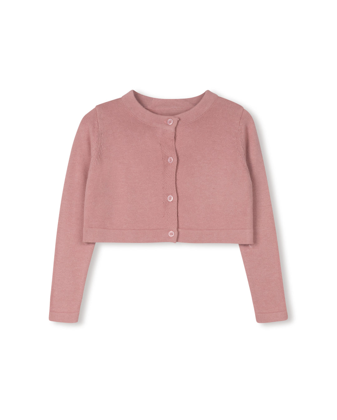 dress tiered jumper with crop cardigan - mauve