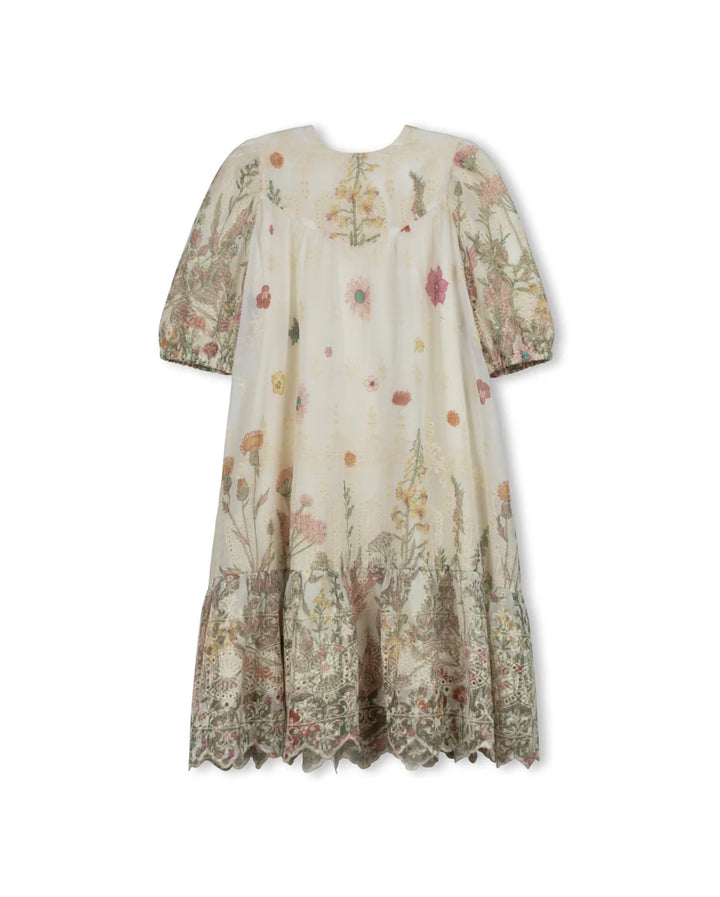 dress flair floral eyelet - floral