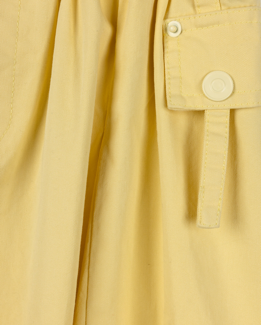 skirt pique with side pockets - yellow