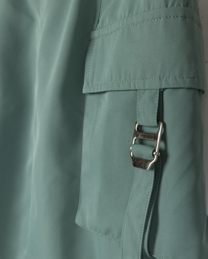 skirt parachute cargo with side pockets - green