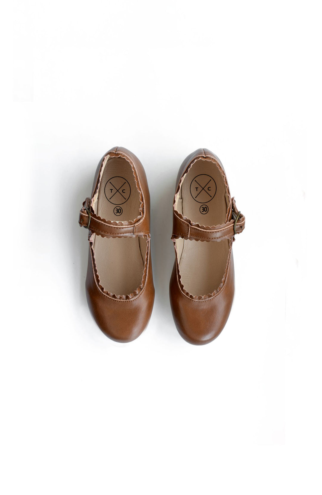 shoes mary jane buckles - copper