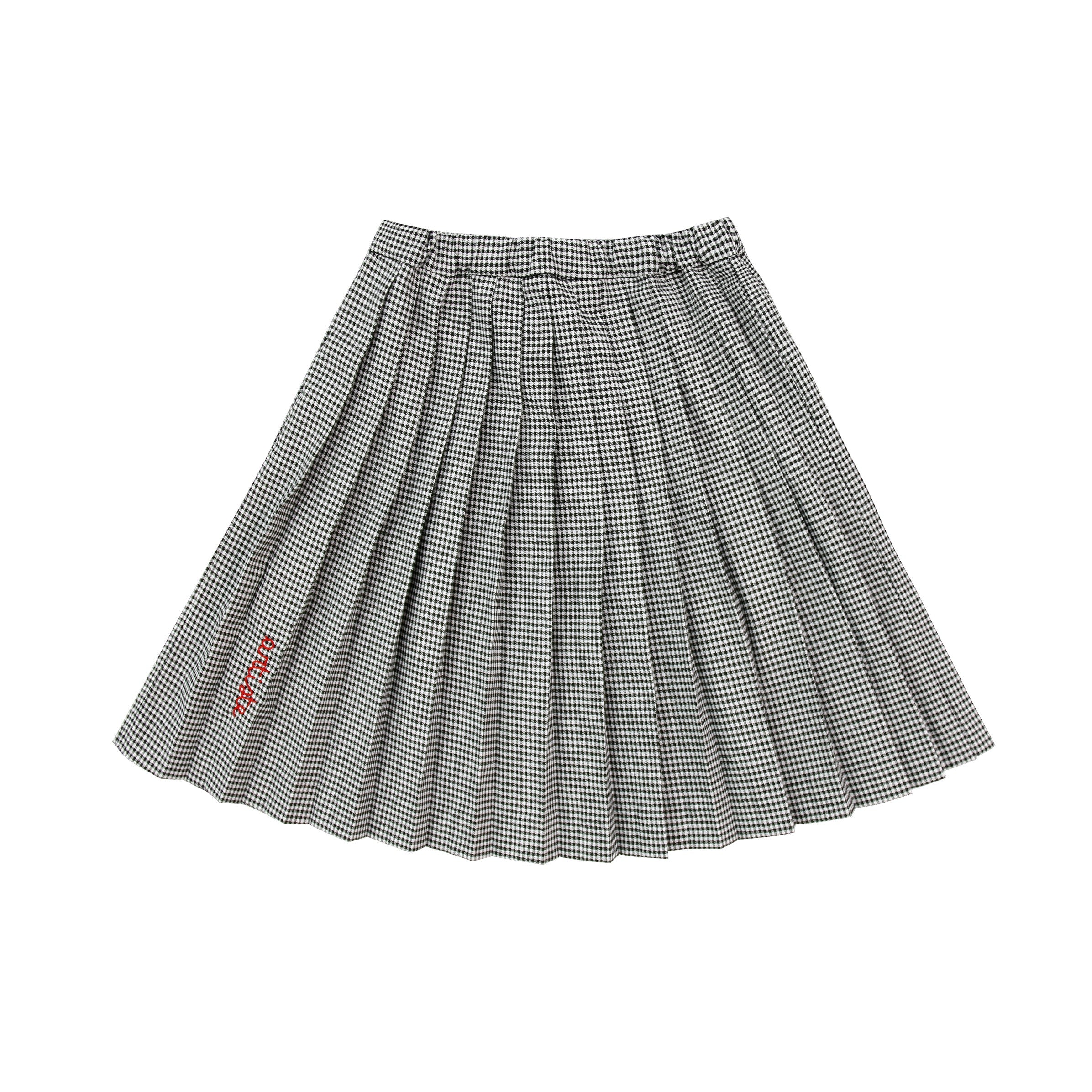 skirt gingham pleated - gingham – Lily and Todd