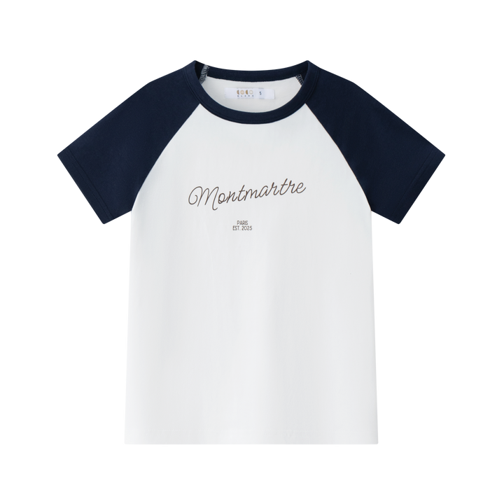 tee s/s raglan - white