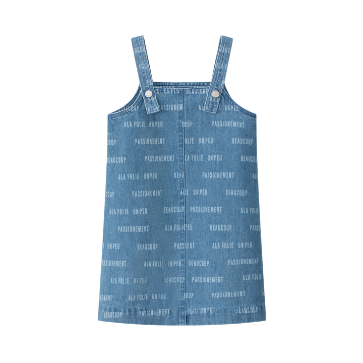 dress denim printed jumper - blue denim