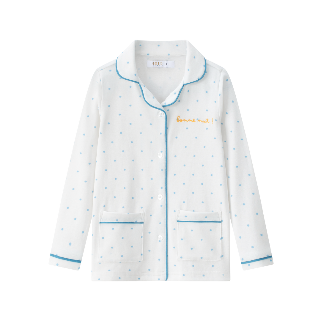 pajamas polka dot - blue