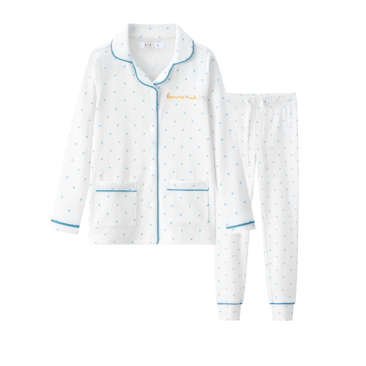 pajamas polka dot - blue