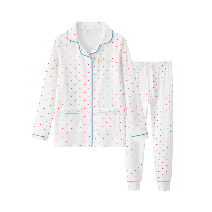 pajamas polka dot - pink