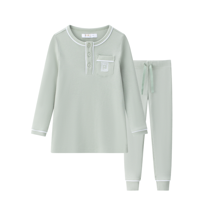 pajamas henley - sage green
