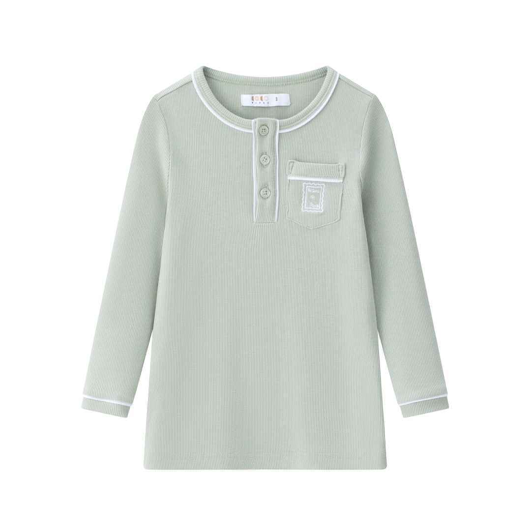 pajamas henley - sage green