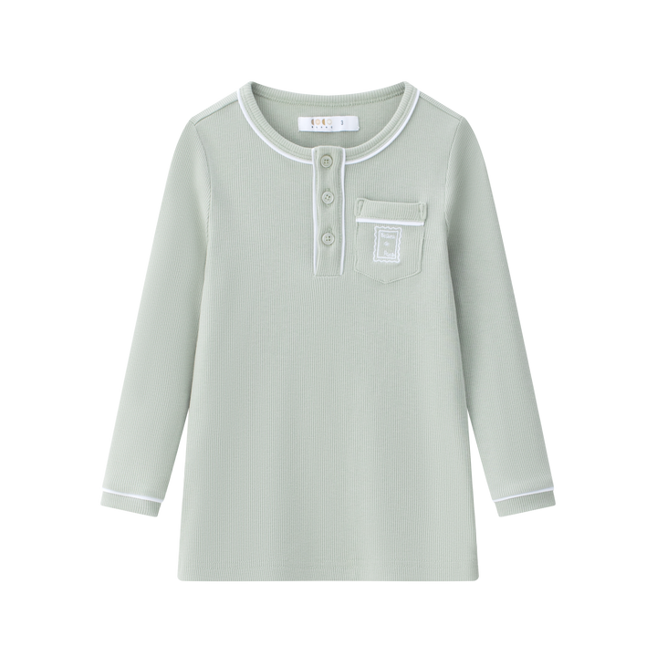 pajamas henley - sage green