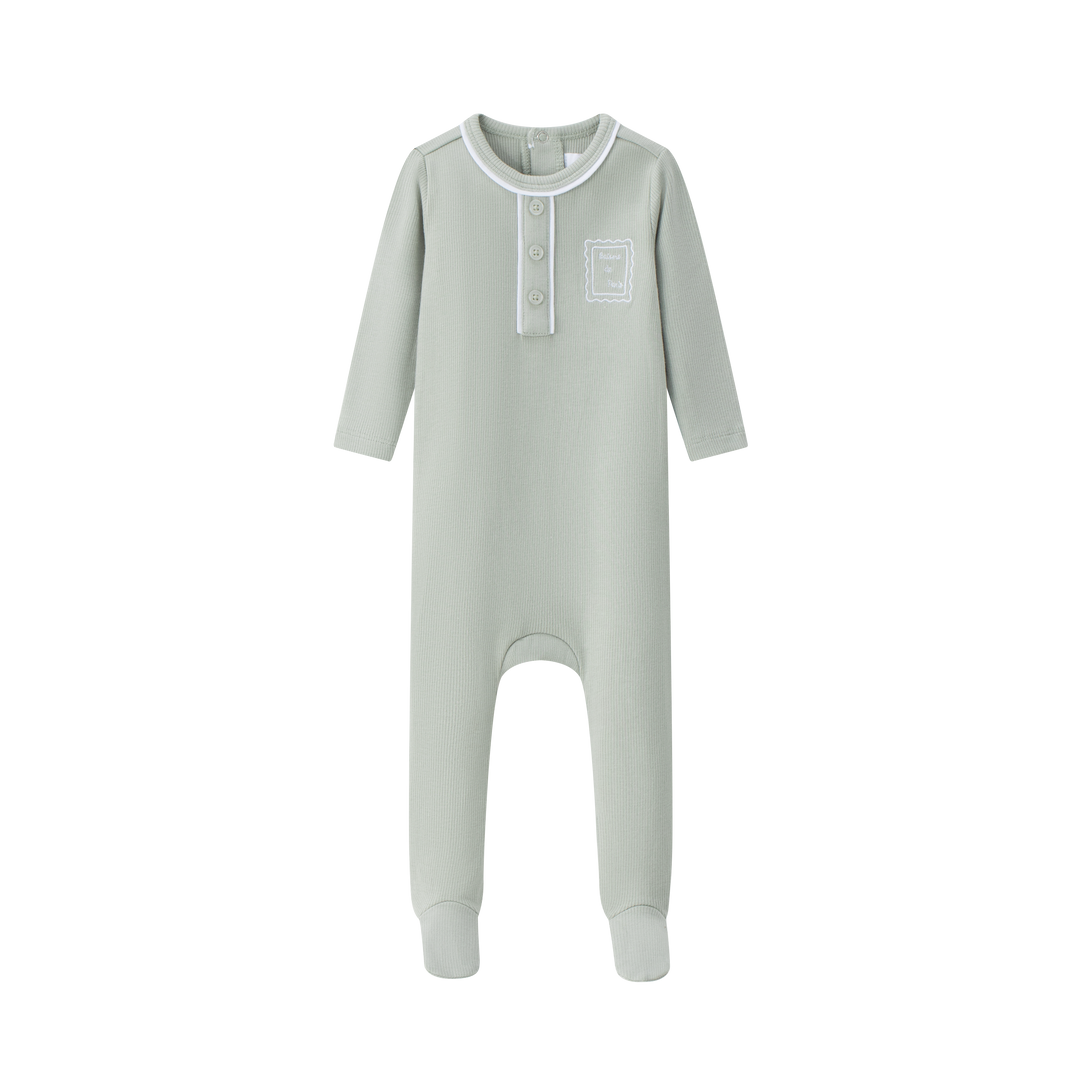 footie henley - sage green