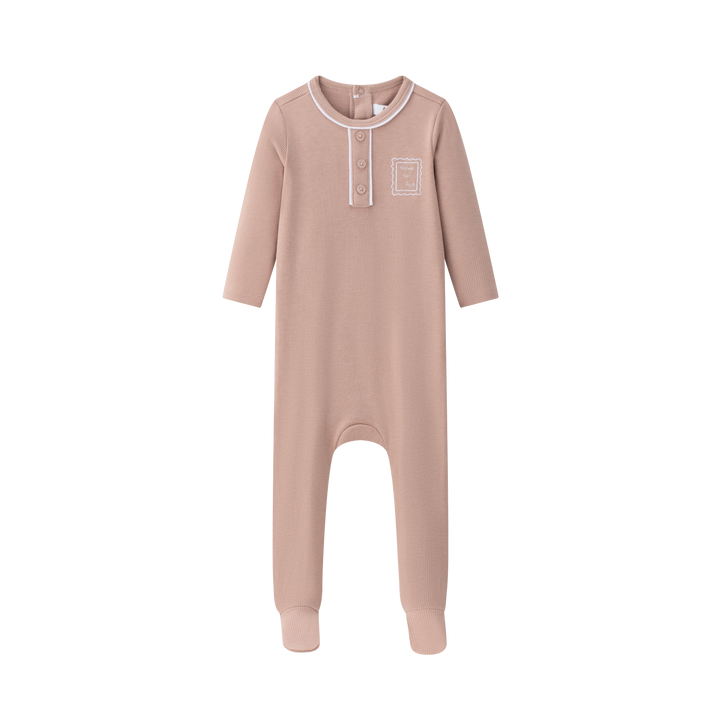 footie henley - pink