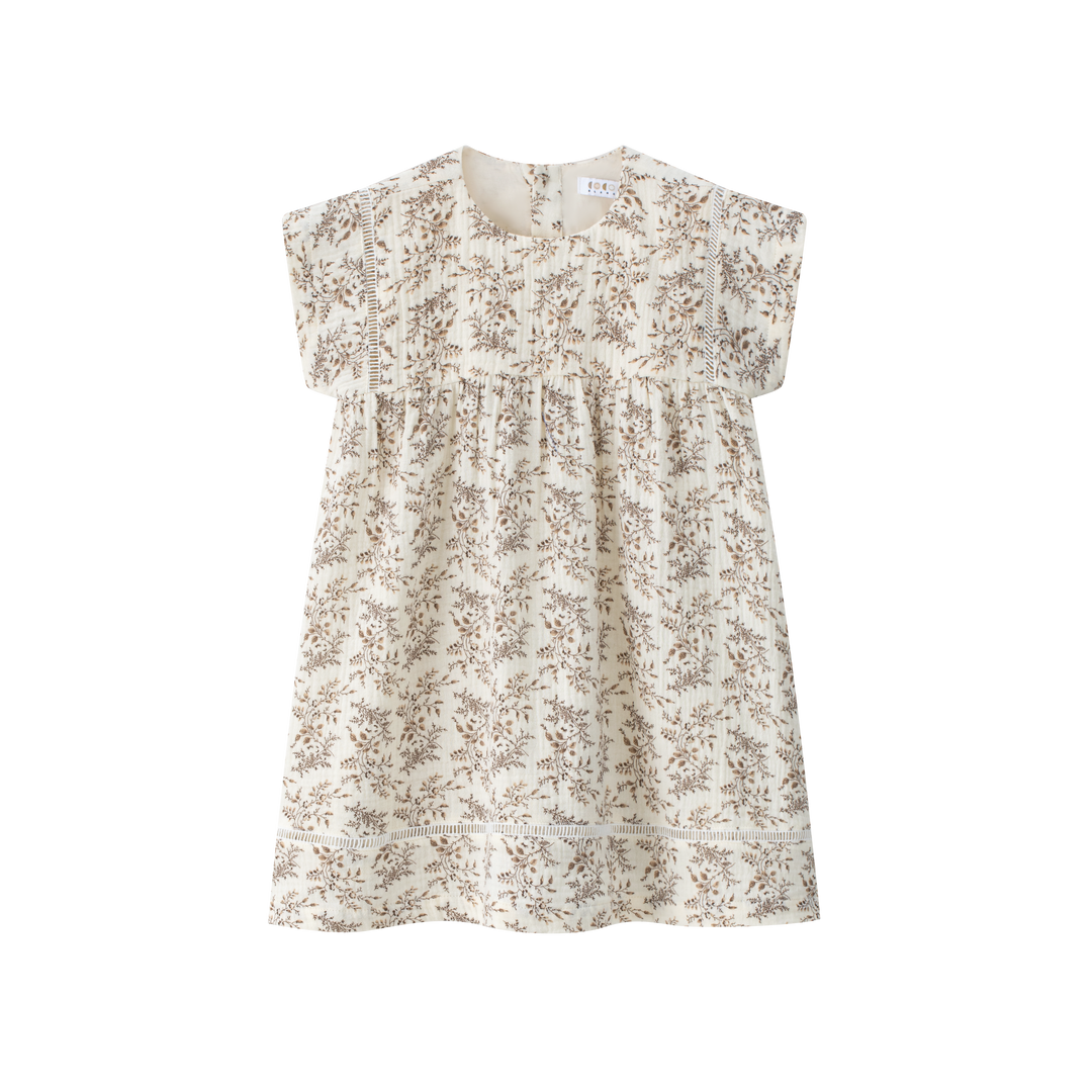 dress floral printed boxy - floral