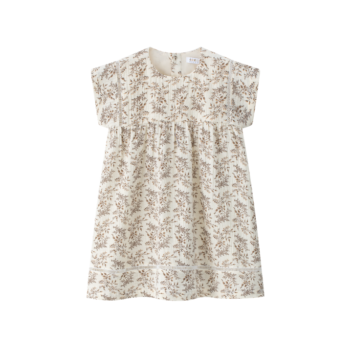 dress floral printed boxy - floral
