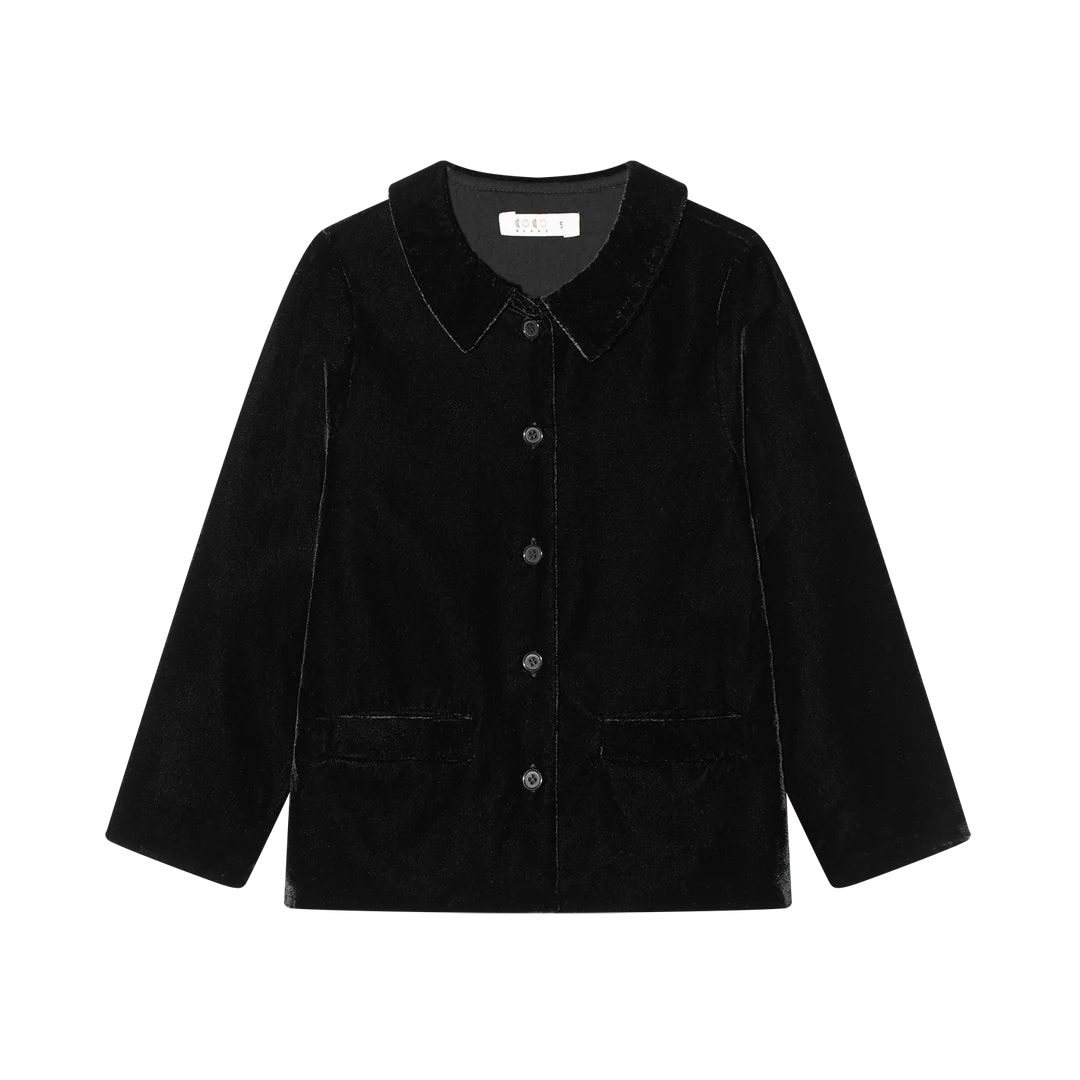 suit velvet suit and shorts - black velvet